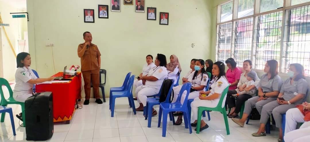 – USAI MENGIKUTI PELATIHAN E-KOHORT KIA, BIDAN KOORDINATOR UPTD PUSKESMAS IDANOGAWO LAKSANAKAN SOSIALISASI