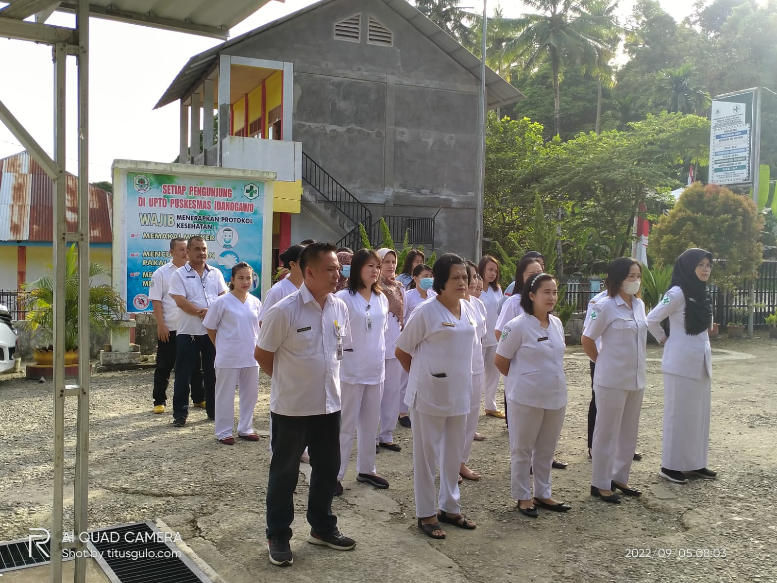  UPTD PUSKESMAS IDANOGAWO LAKSANAKAN APEL SENIN PAGI SECARA RUTIN