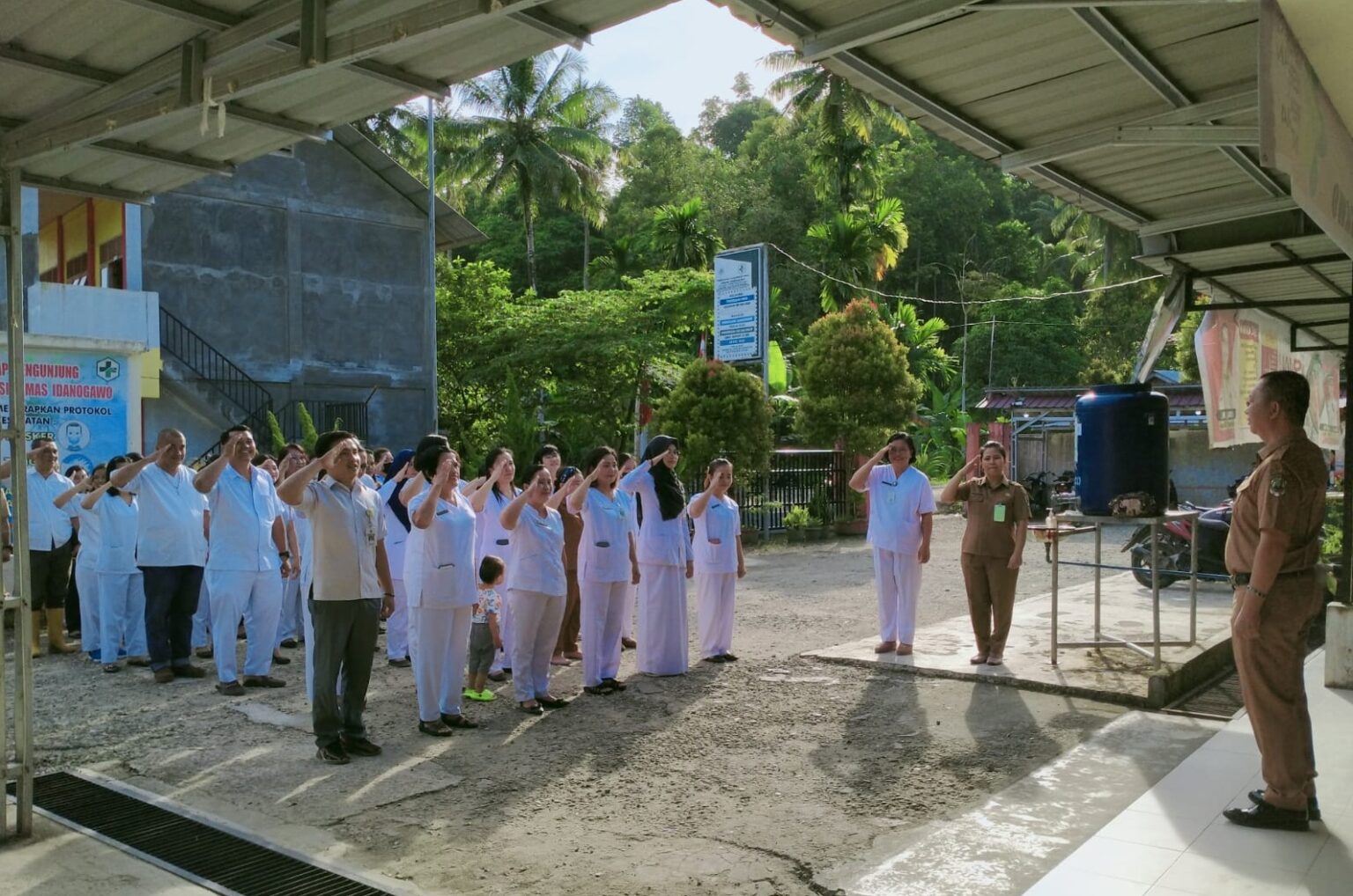 APEL PAGI UPTD PUSKESMAS IDANOGAWO TERLAKSANA DENGAN BAIK